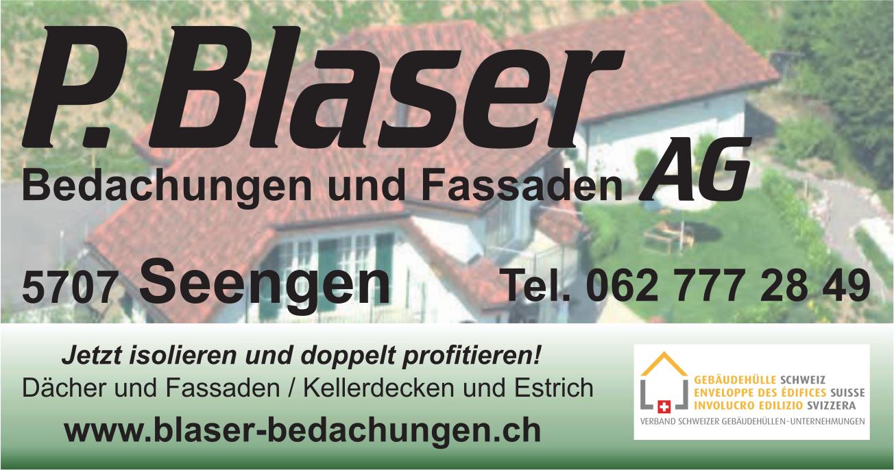 P. Blaser AG, Seengen - Jetzt isolieren und doppelt profitieren!