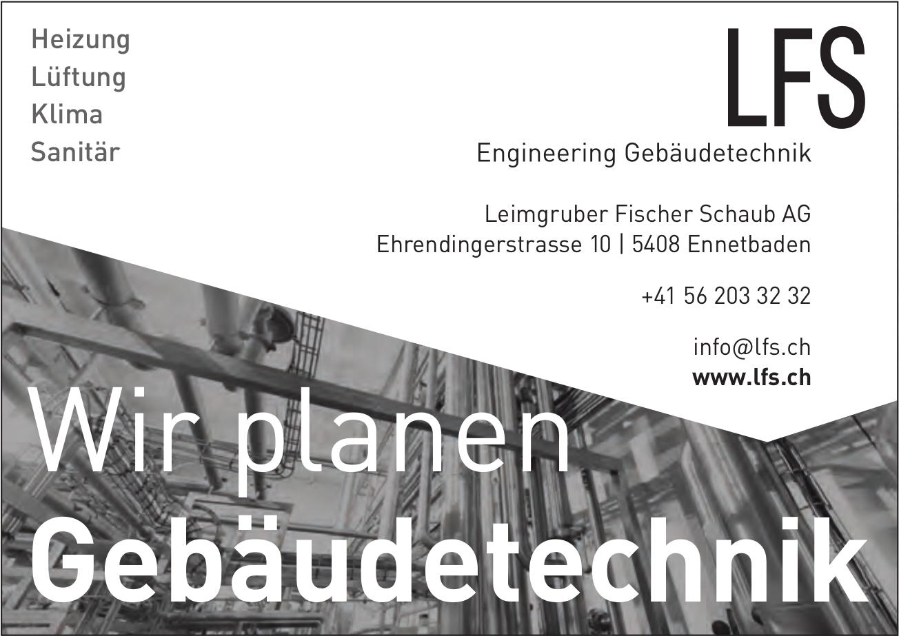 Leimgruber Fischer Schaub AG, Ennetbaden - Wir planen Gebäudetechnik