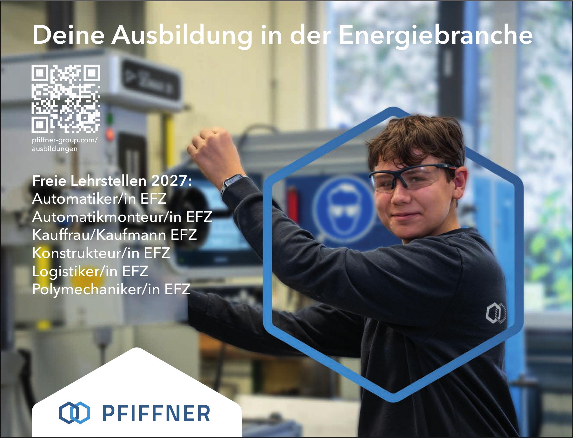 Automatiker/in EFZ, PFIFFNER, Gesucht