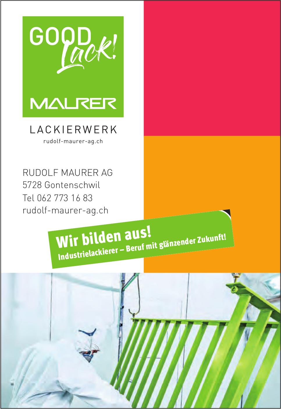 RUDOLF MAURER AG, Gontenschwil