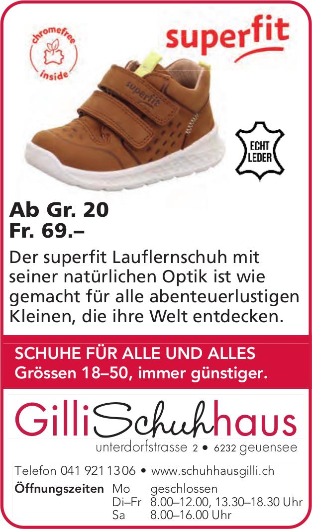 Gilli Schuhhaus, Geuensee - SCHUHE FÜR ALLE UND ALLES