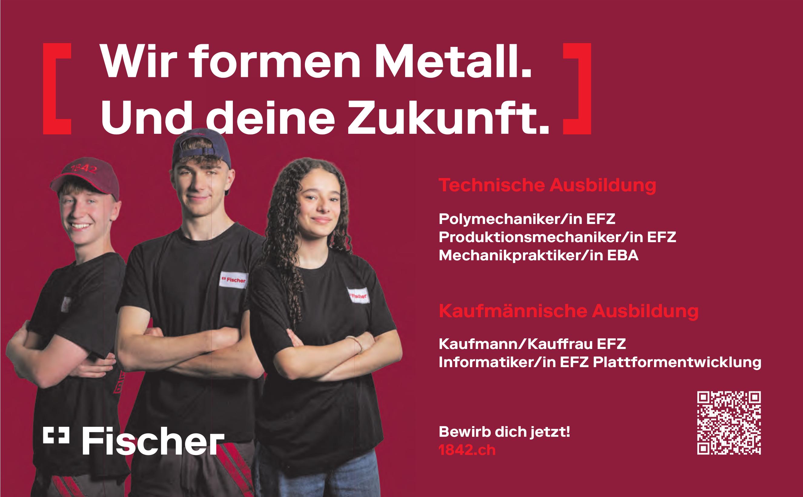 Polymechaniker/in EFZ/ Produktionsmechaniker/in EFZ, Fischer, gesucht