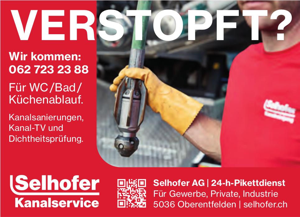 Selhofer Kanalservice, Oberentfelden - VERSTOPFT?