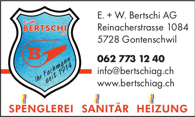 E. + W. Bertschi AG, Gontenschwil - Spenglerei, Sanitär, Heizung