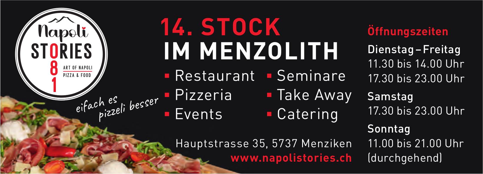 Napoli Stories, Menziken - einfach es pizziell besser