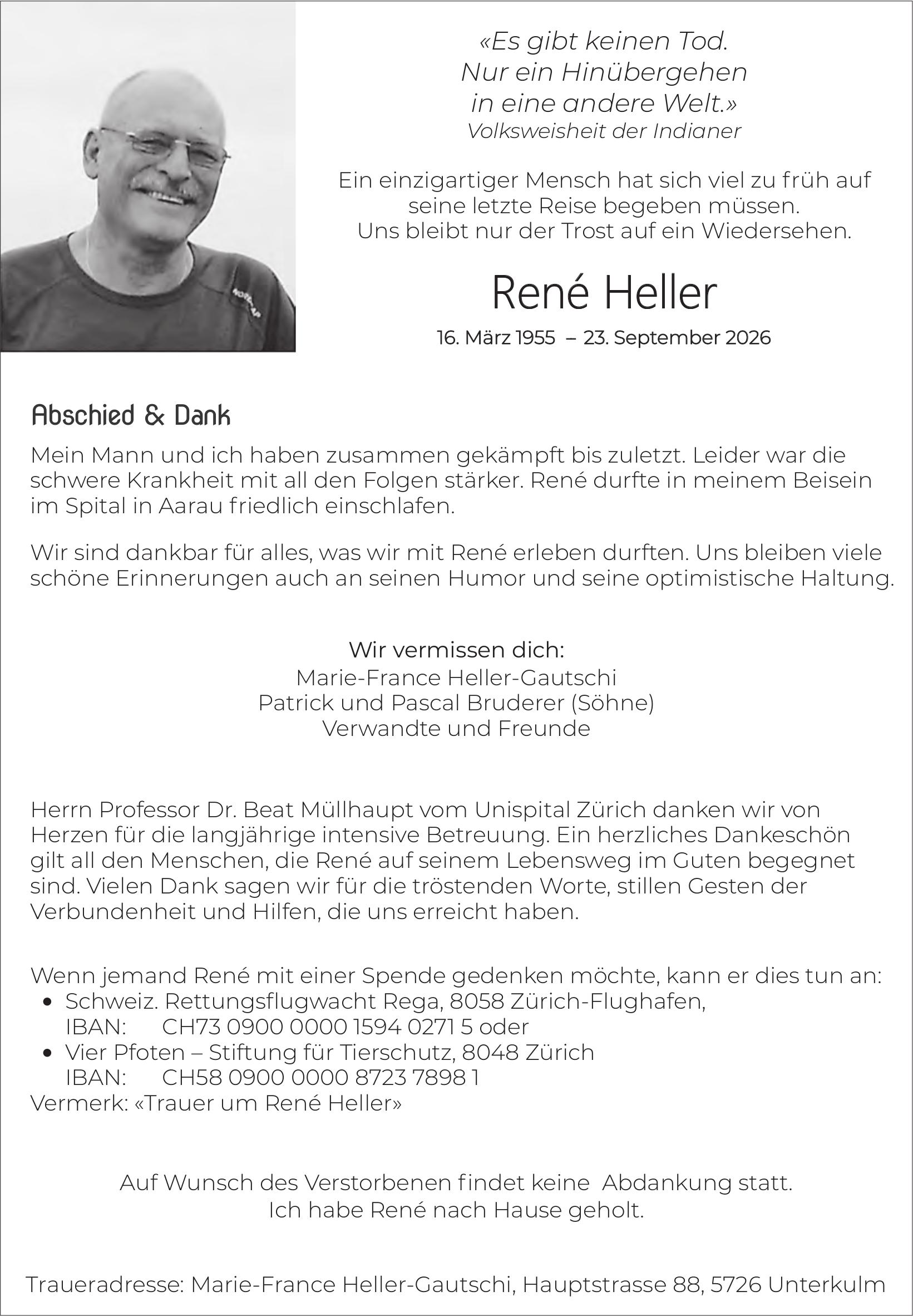 Heller René, September 2026 / TA